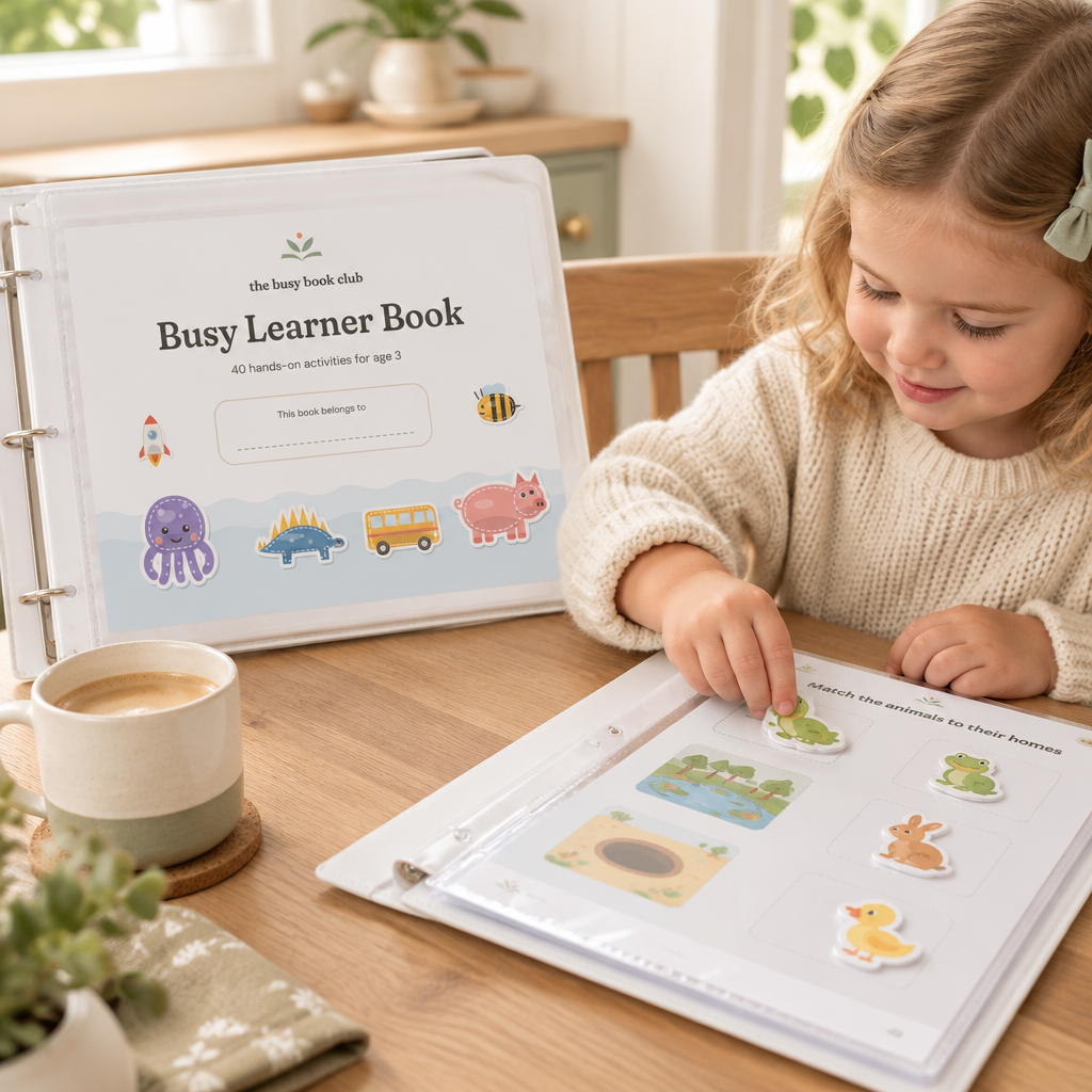 Busy Learner Book printed and in use