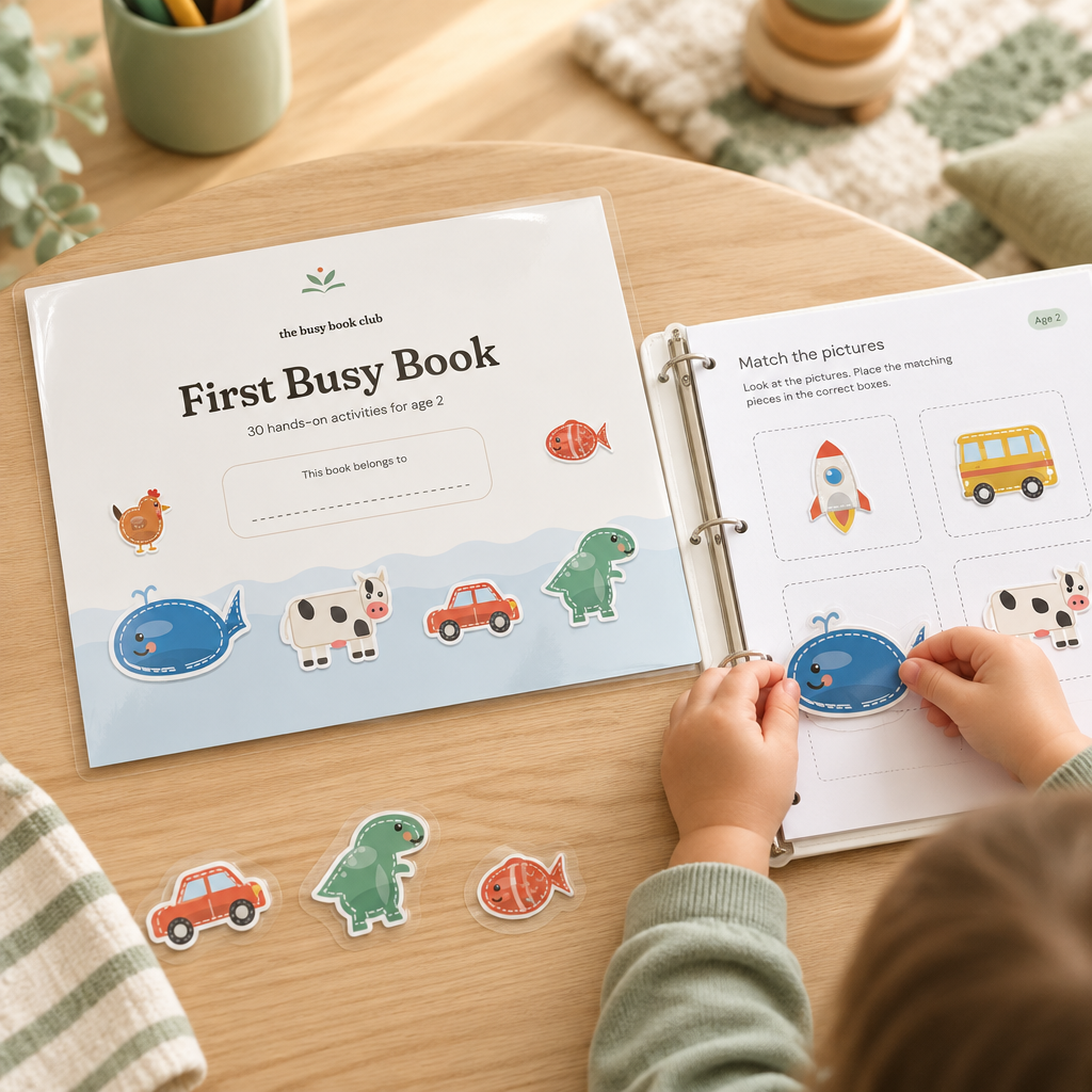 First Busy Book printed and in use