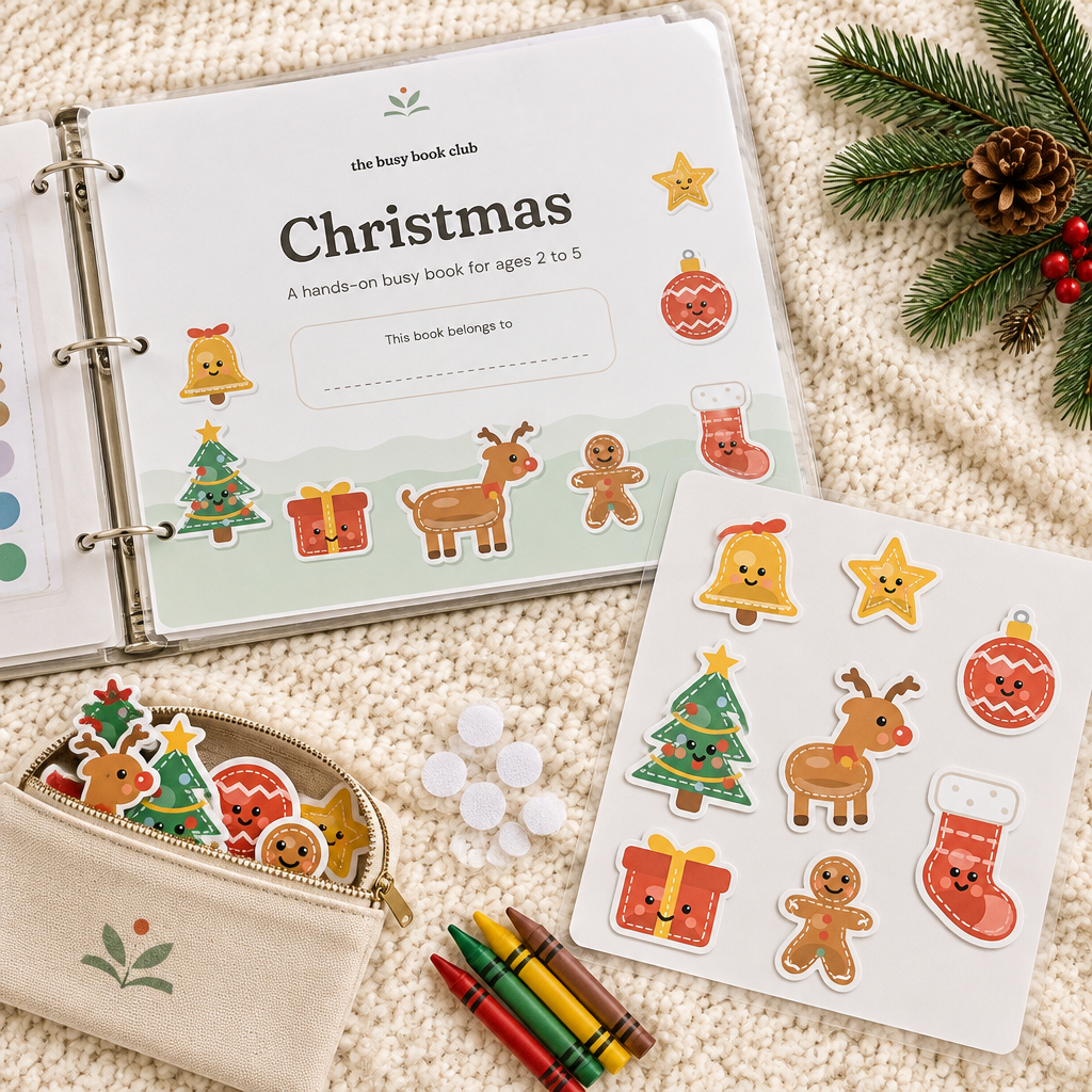 Christmas pieces with velcro dots