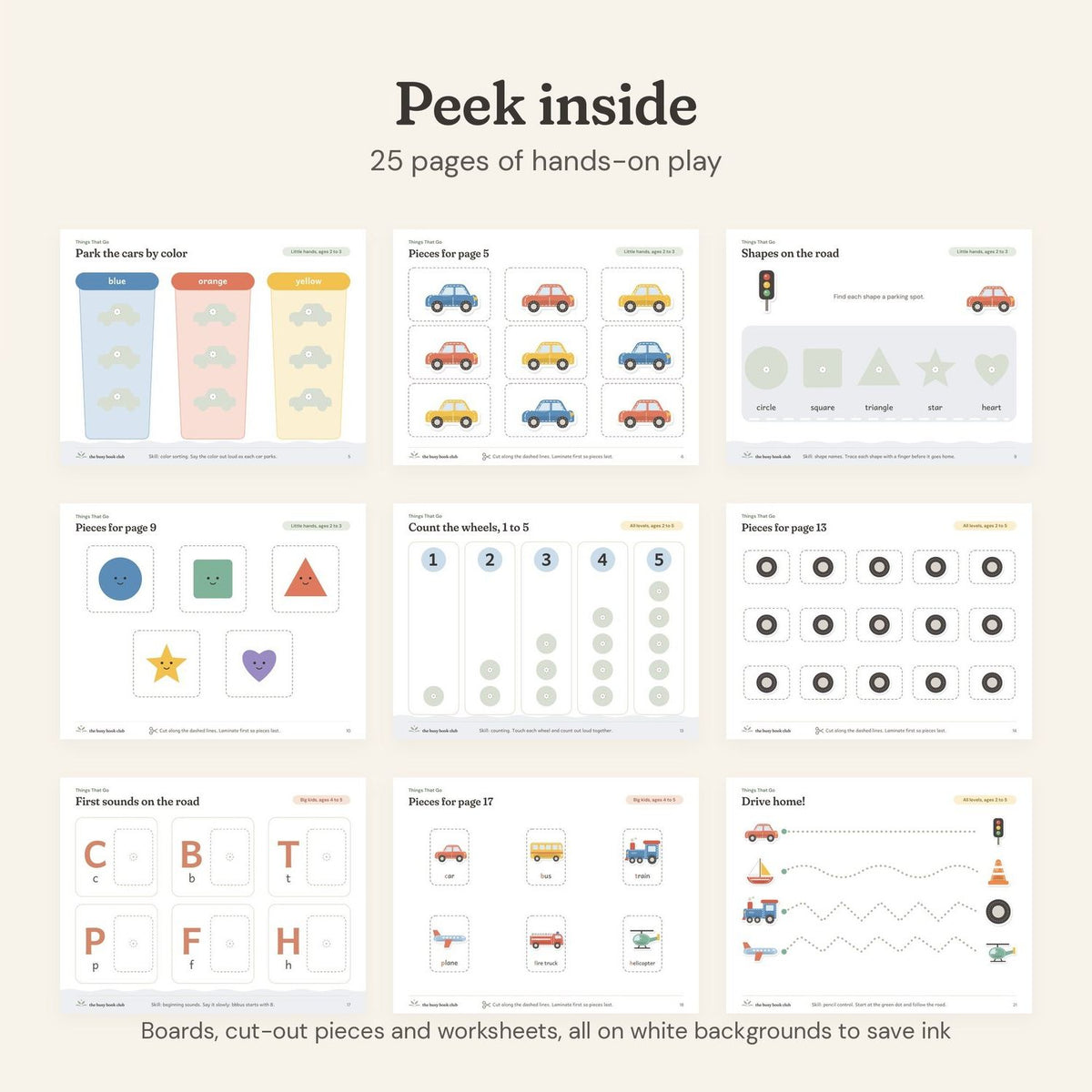 Peek inside the Things That Go Busy Book