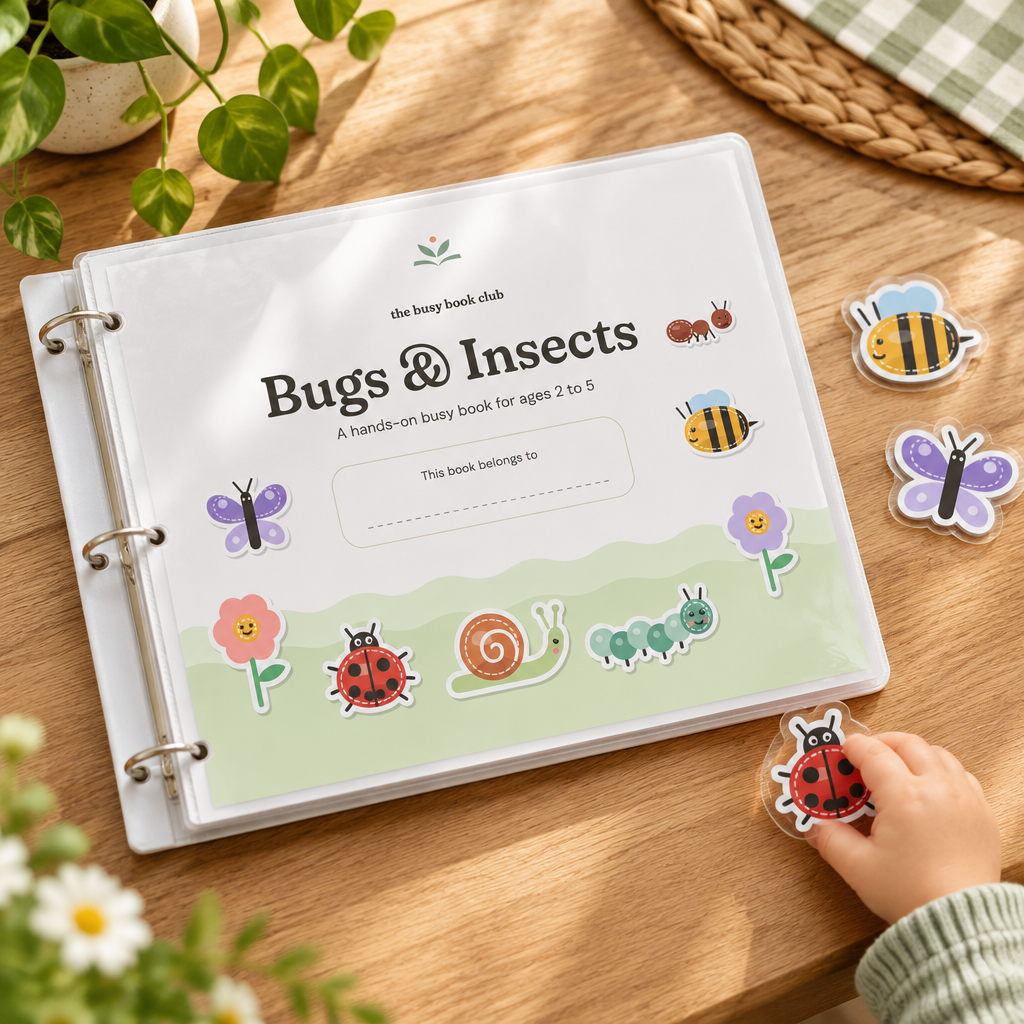 Bugs & Insects Busy Book printed and in use