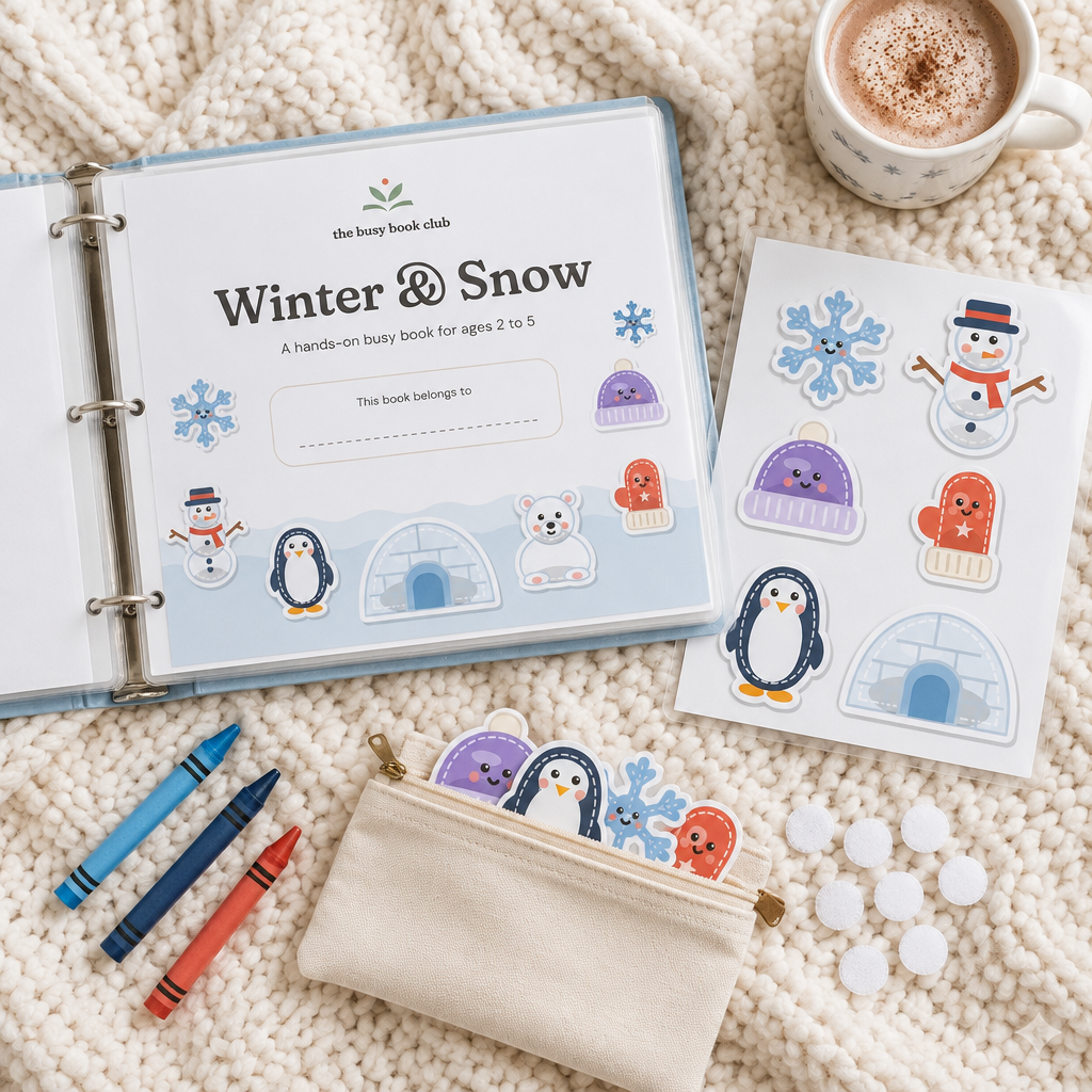 Winter pieces with velcro dots