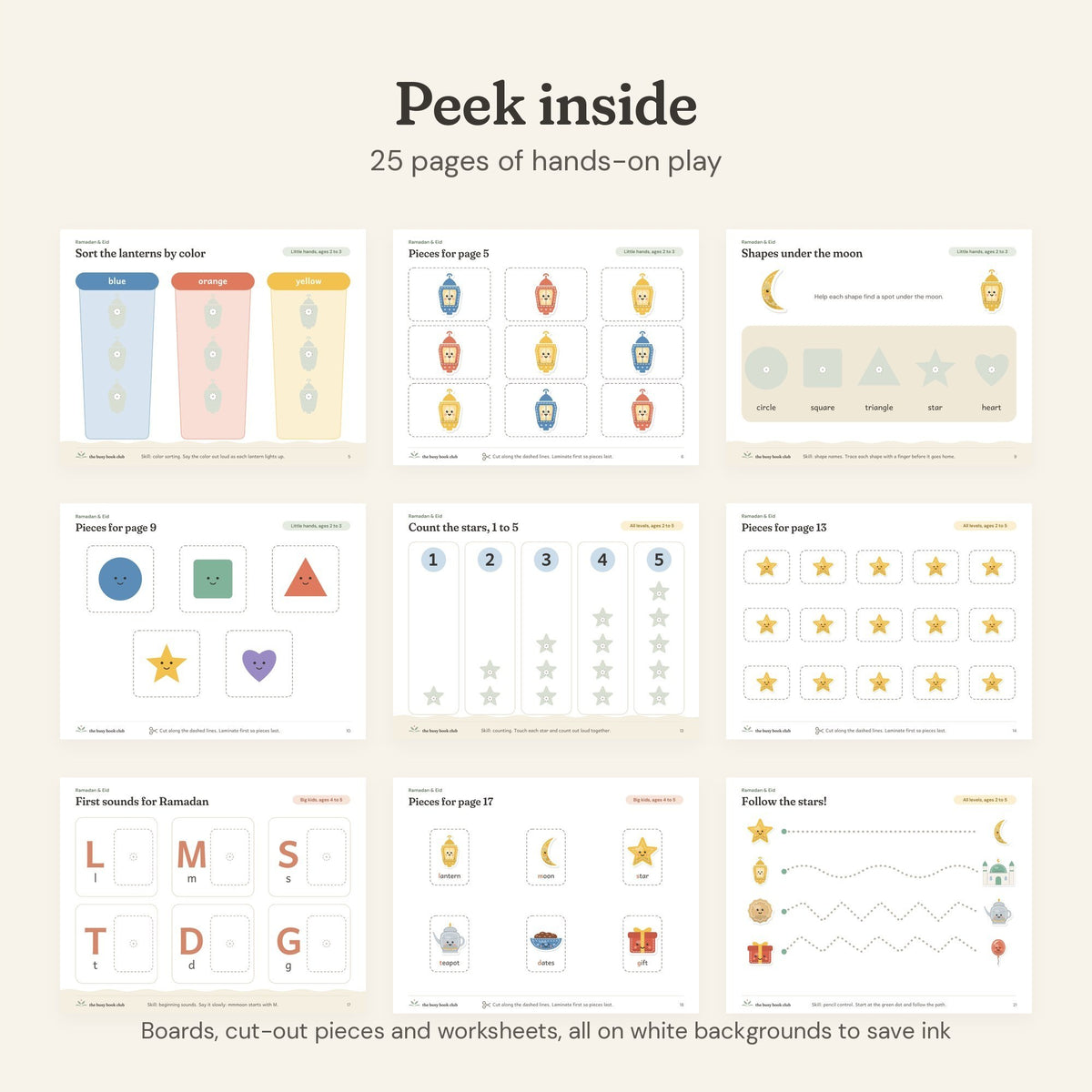 Peek inside the Ramadan & Eid Busy Book