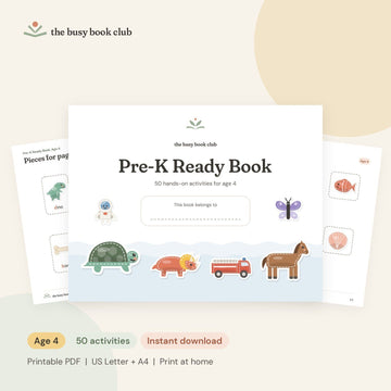 Pre-K Ready Book for 4 Year Olds: 50 Printable Learning Activities