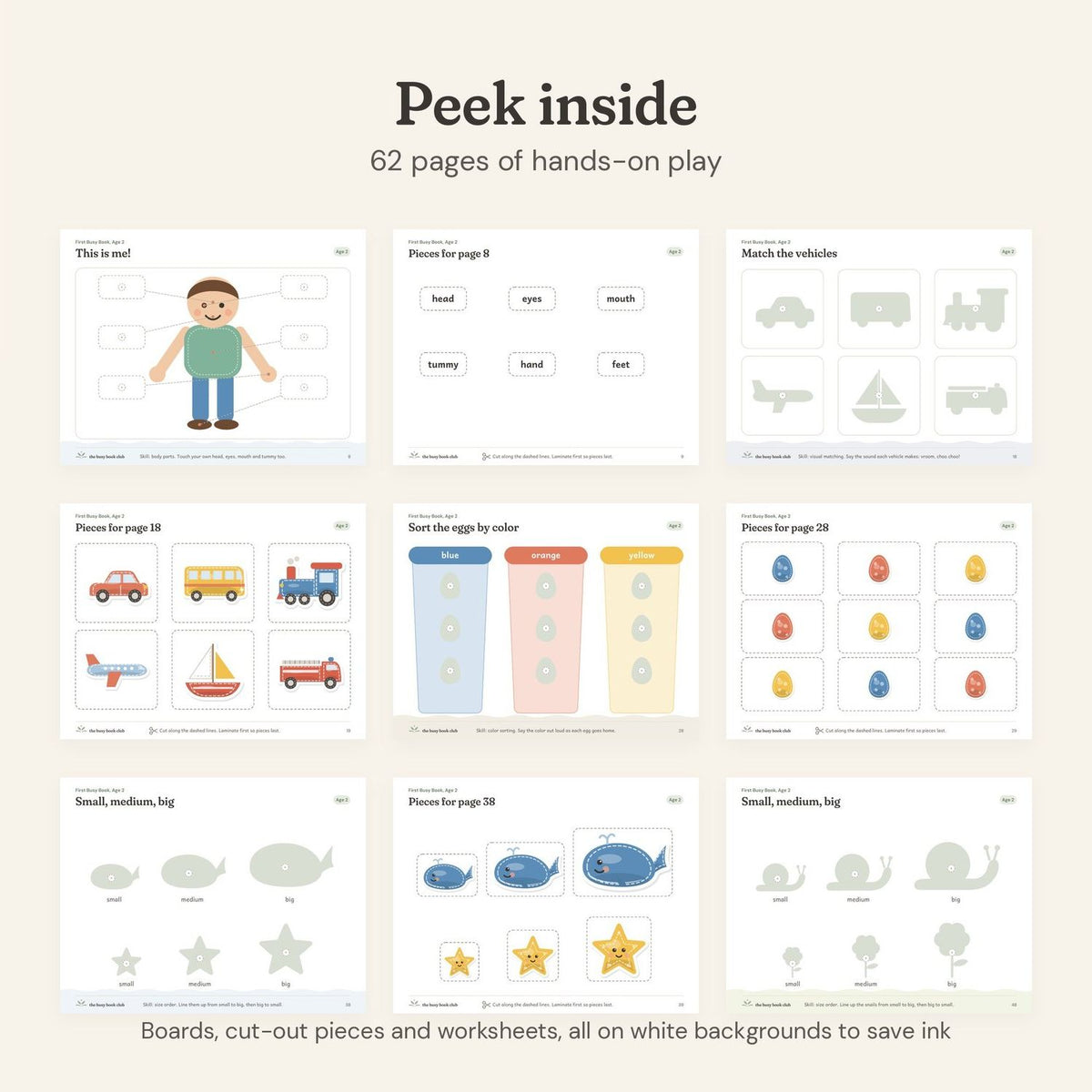 Peek inside the First Busy Book