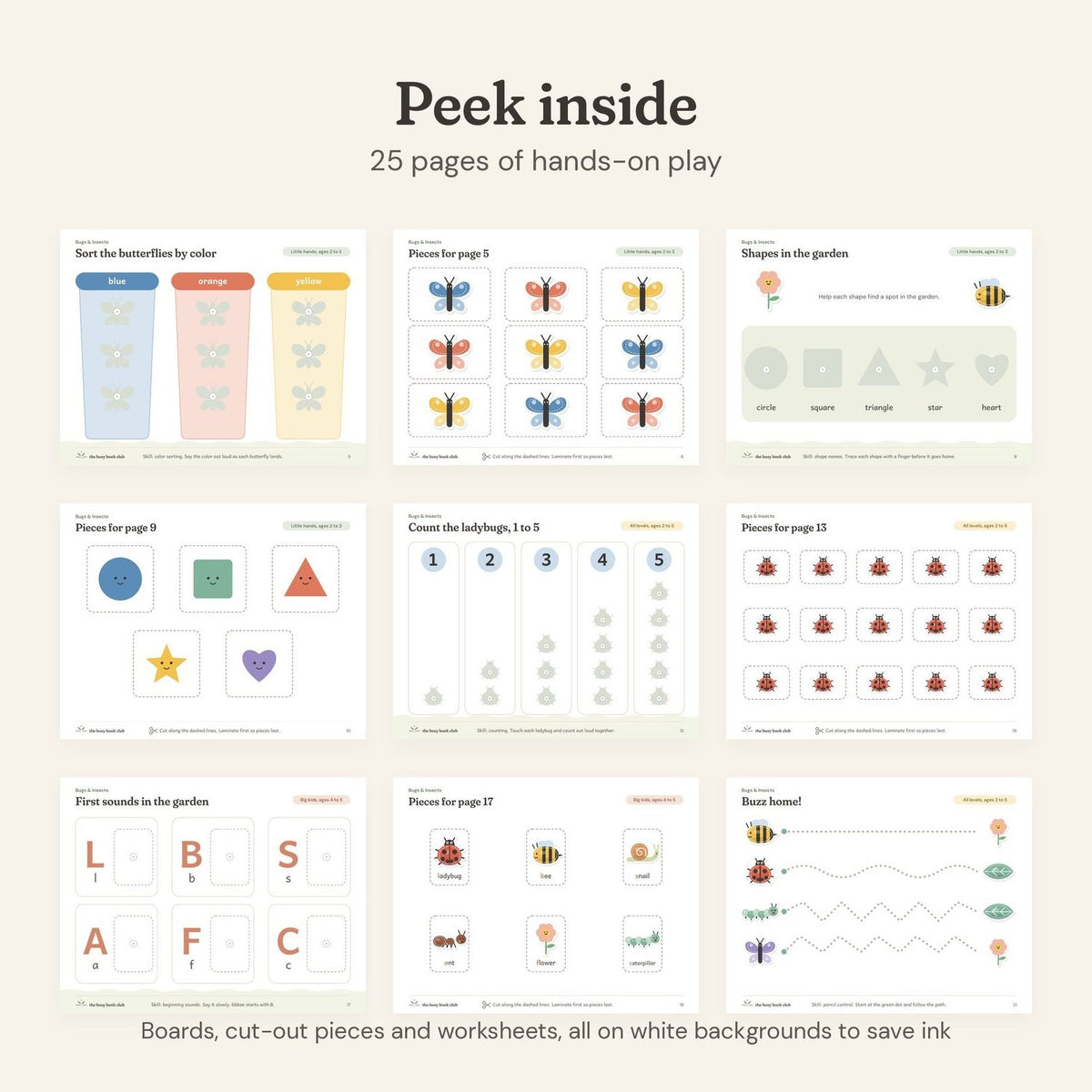 Peek inside the Bugs & Insects Busy Book